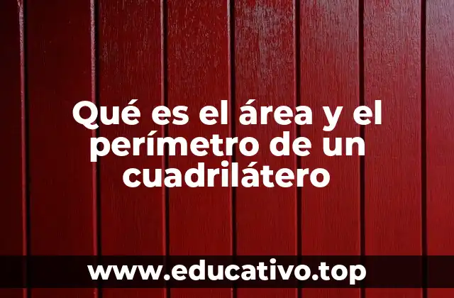 Qué es el área y el perímetro de un cuadrilátero