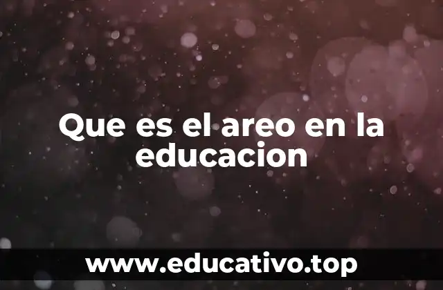 Que es el areo en la educacion