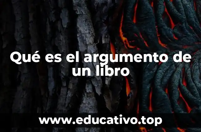 Qué es el argumento de un libro