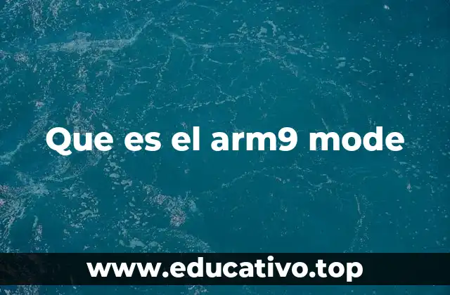 Que es el arm9 mode
