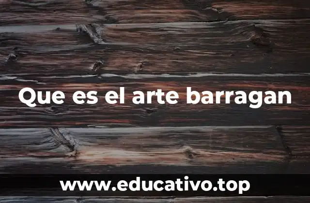 Que es el arte barragan