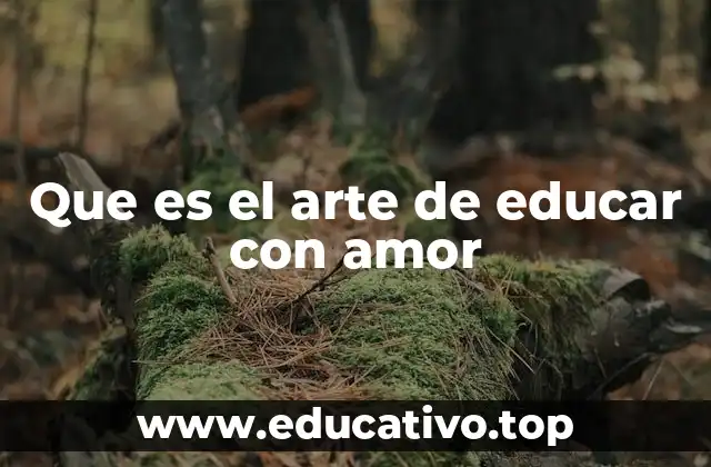 Que es el arte de educar con amor