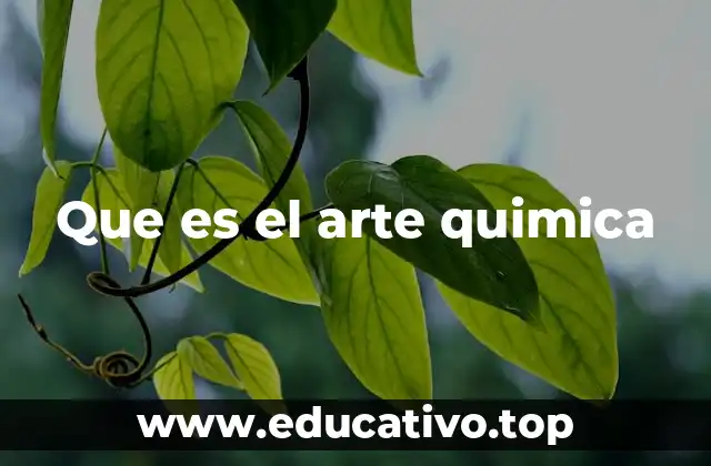 Que es el arte quimica