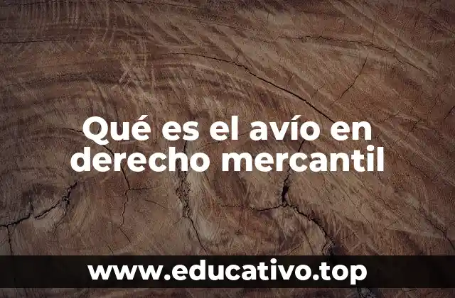 Qué es el avío en derecho mercantil