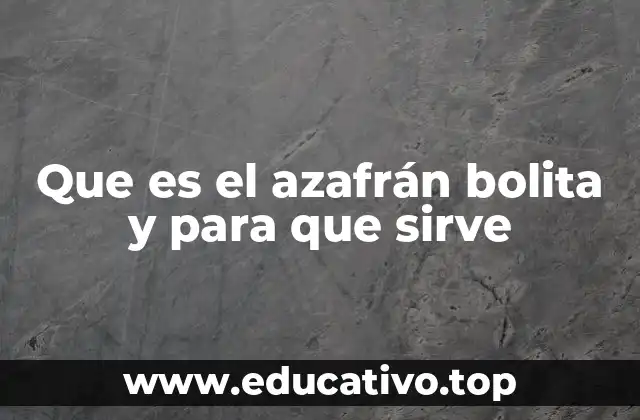 El azafrán bolita y su relevancia en la cocina tradicional