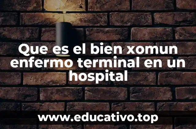 Que es el bien xomun enfermo terminal en un hospital