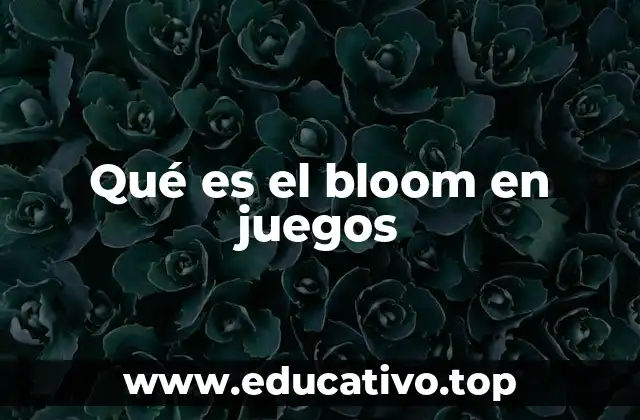 Qué es el bloom en juegos