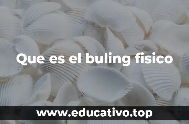Que es el buling fisico