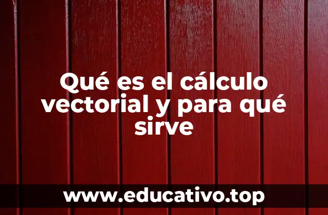 Qué es el cálculo vectorial y para qué sirve