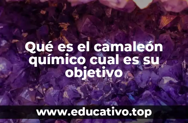 Qué es el camaleón químico cual es su objetivo