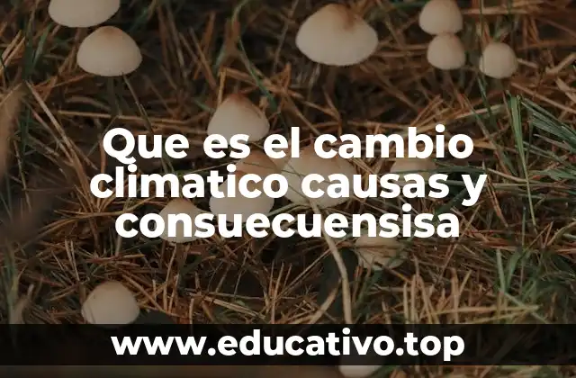 Factores que contribuyen al cambio climático