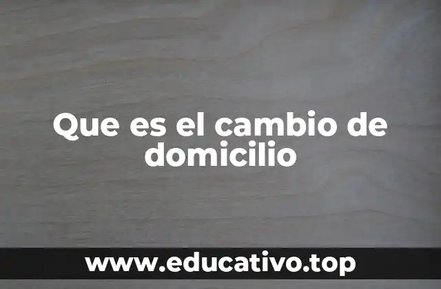 El proceso de actualización tras una mudanza