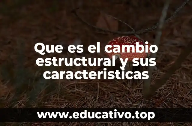 Que es el cambio estructural y sus caracteristicas