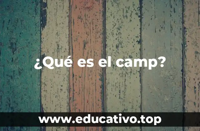 ¿Qué es el camp?