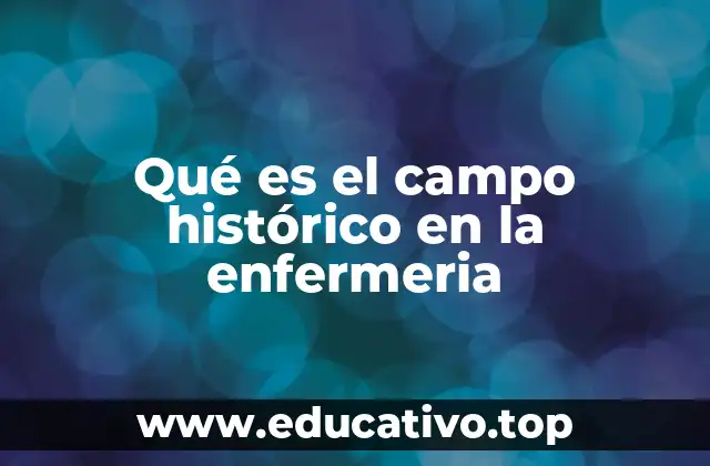 Qué es el campo histórico en la enfermeria