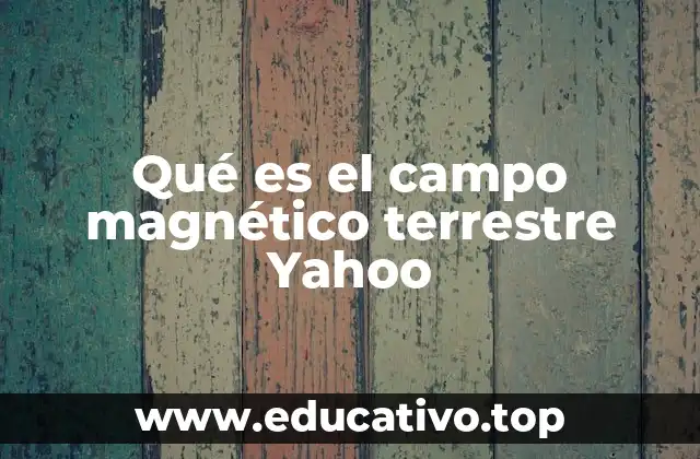 Qué es el campo magnético terrestre Yahoo