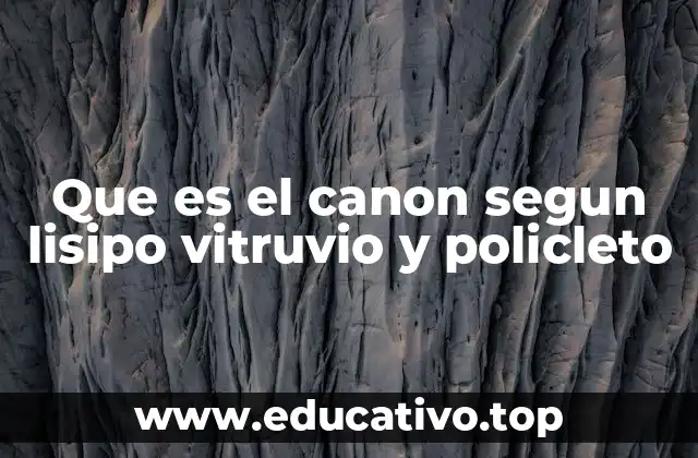 El canon en la transición de la escultura griega a la romana