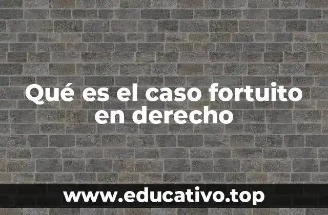 Qué es el caso fortuito en derecho