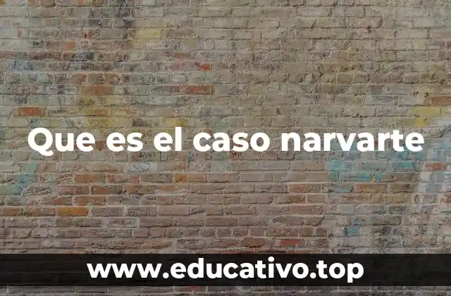 Que es el caso narvarte