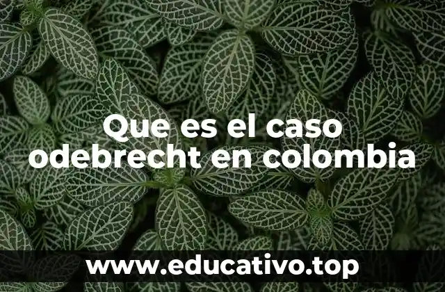 Que es el caso odebrecht en colombia