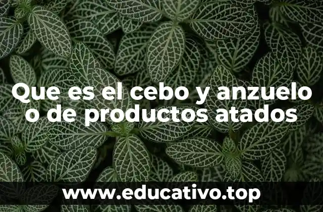 Que es el cebo y anzuelo o de productos atados