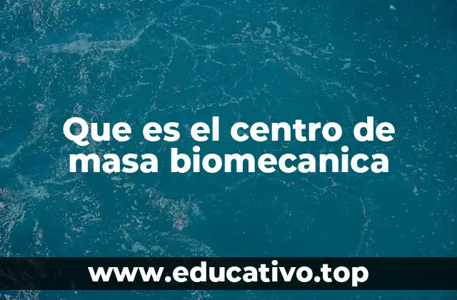 Que es el centro de masa biomecanica