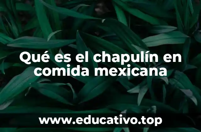 Qué es el chapulín en comida mexicana