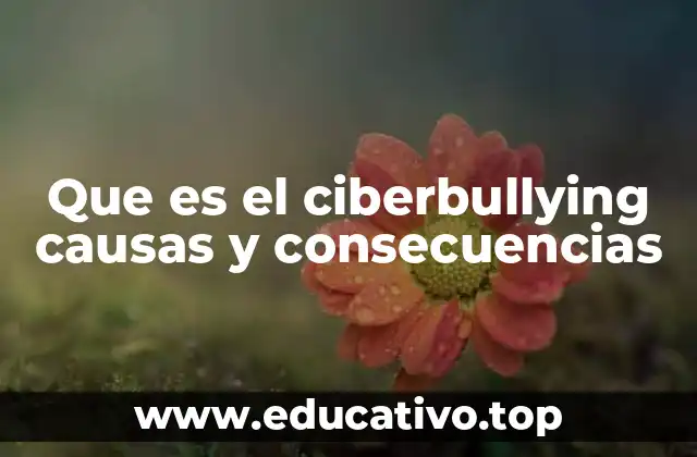 Que es el ciberbullying causas y consecuencias