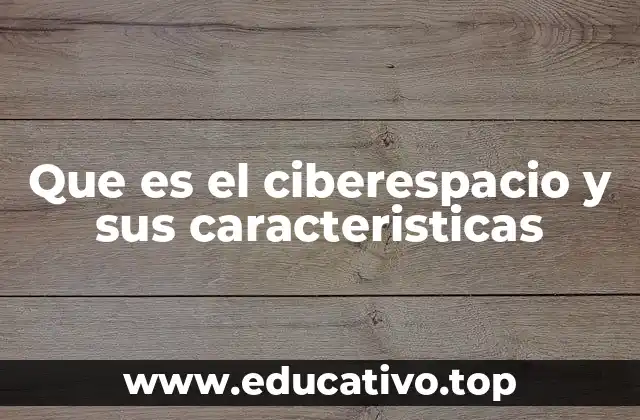 Que es el ciberespacio y sus caracteristicas