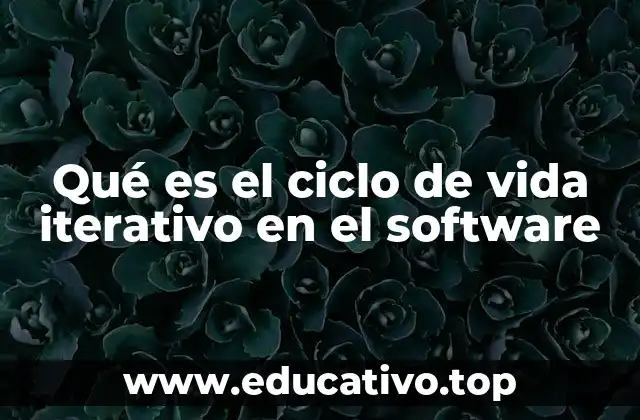 Qué es el ciclo de vida iterativo en el software