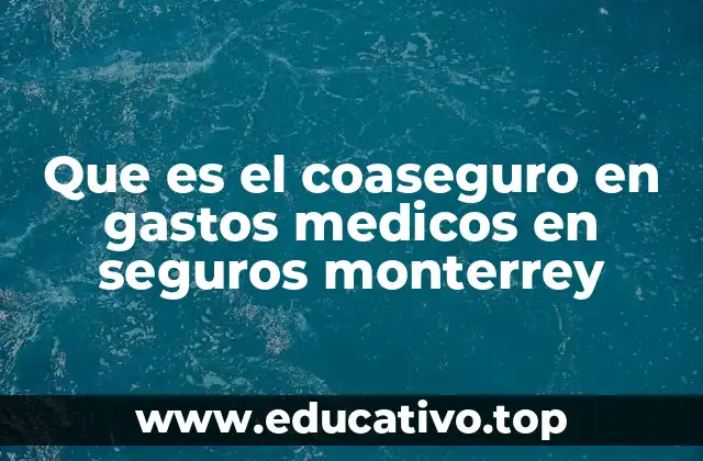 Que es el coaseguro en gastos medicos en seguros monterrey