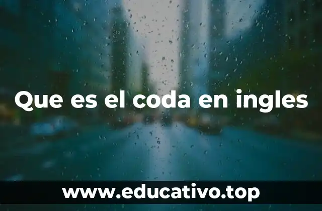 Que es el coda en ingles