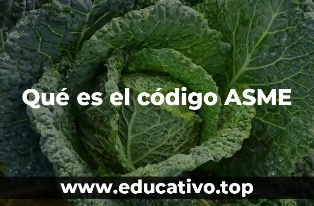 Qué es el código ASME