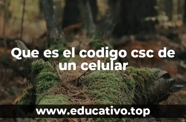 Que es el codigo csc de un celular