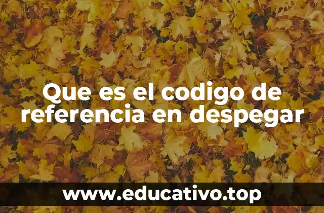 Que es el codigo de referencia en despegar