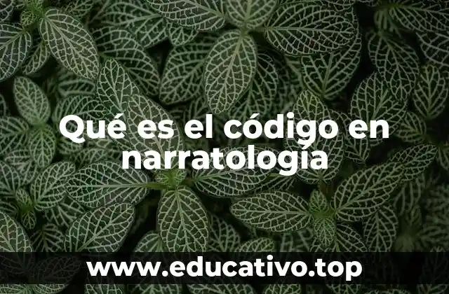 Qué es el código en narratología