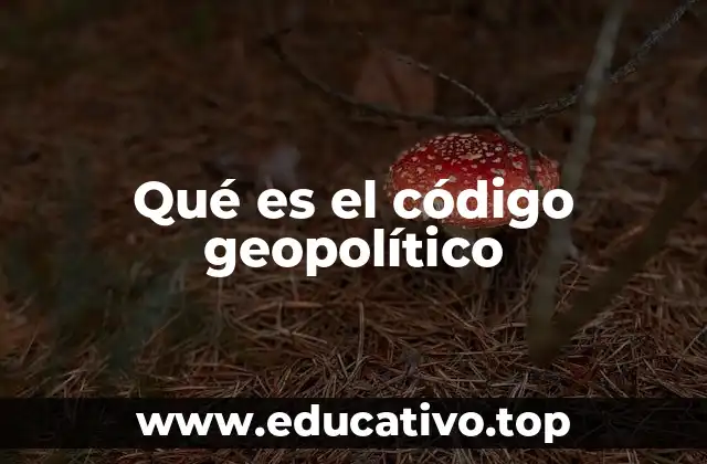 Qué es el código geopolítico