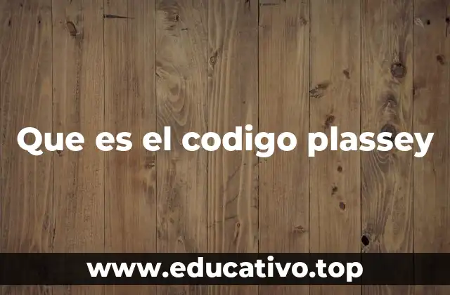 Que es el codigo plassey