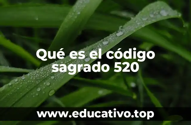 Qué es el código sagrado 520