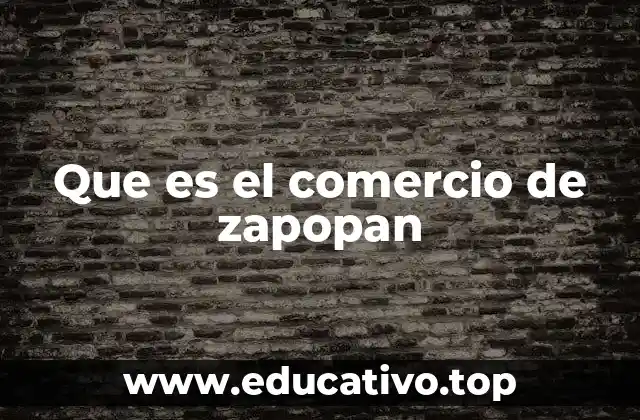 Que es el comercio de zapopan