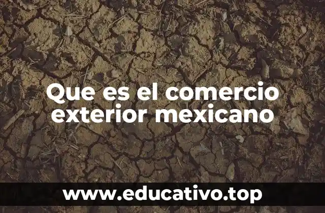Que es el comercio exterior mexicano