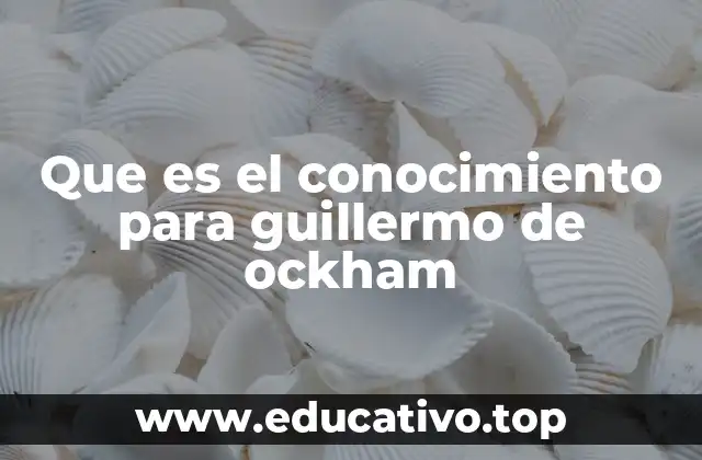 El conocimiento y la relación entre mente y mundo en Ockham