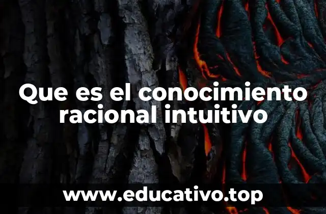 Que es el conocimiento racional intuitivo
