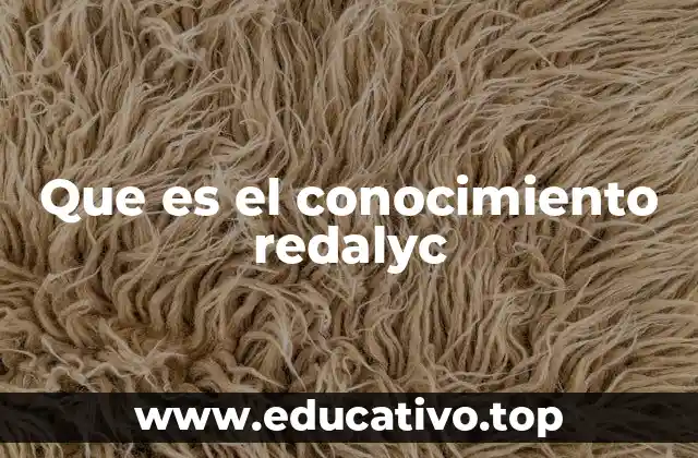 Que es el conocimiento redalyc