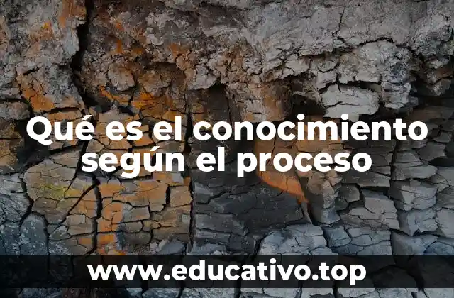 Qué es el conocimiento según el proceso