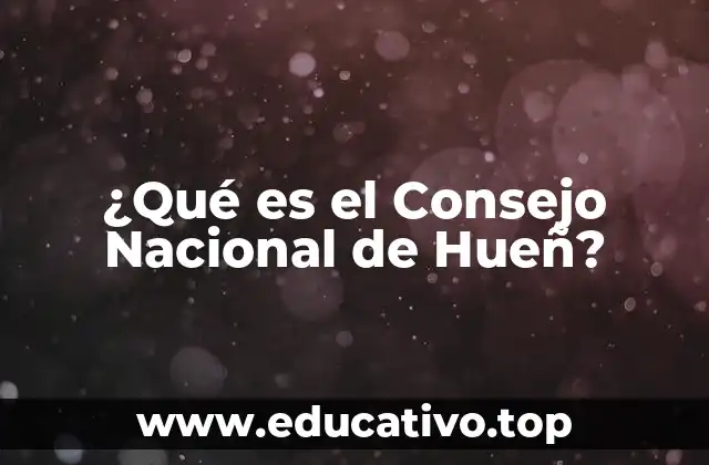 ¿Qué es el Consejo Nacional de Hueñ?