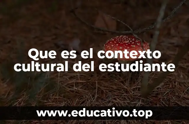 Que es el contexto cultural del estudiante