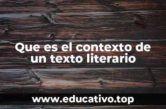 El entorno que da forma al mensaje literario