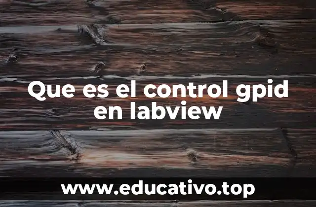 Que es el control gpid en labview