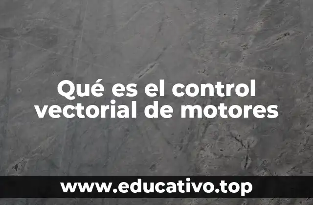 Qué es el control vectorial de motores